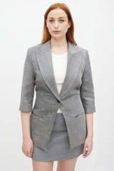 Smythe Three Quarter Sleeve Blazer