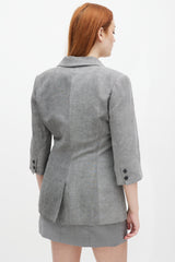 Smythe Three Quarter Sleeve Blazer