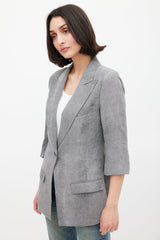 Smythe Three Quarter Sleeve Blazer