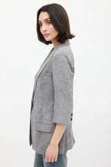 Smythe Three Quarter Sleeve Blazer