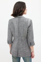 Smythe Three Quarter Sleeve Blazer