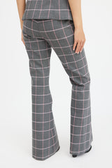 Smythe Grey & Pink Plaid Three Piece Suit