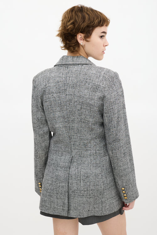 Smythe Grey Birkin Salt & Pepper Tweed Blazer