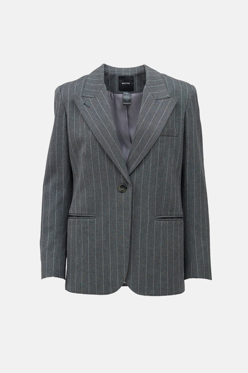 Smythe Pinstripe Single Breasted Blazer