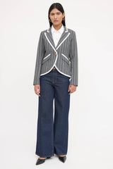 Smythe Peak Lapel Pinstripe Blazer