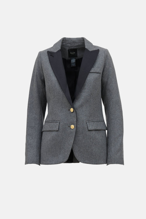 Smythe Wool Peak Lapel Blazer