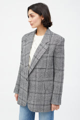 Smythe Check Oversized Blazer
