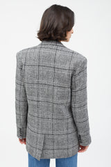 Smythe Check Oversized Blazer