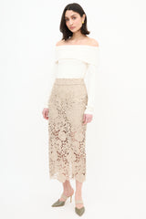 Smythe Guipure Lace Pencil Skirt