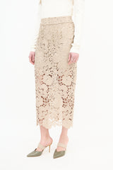 Smythe Guipure Lace Pencil Skirt