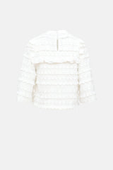Smythe Ruffled Embroidered Top