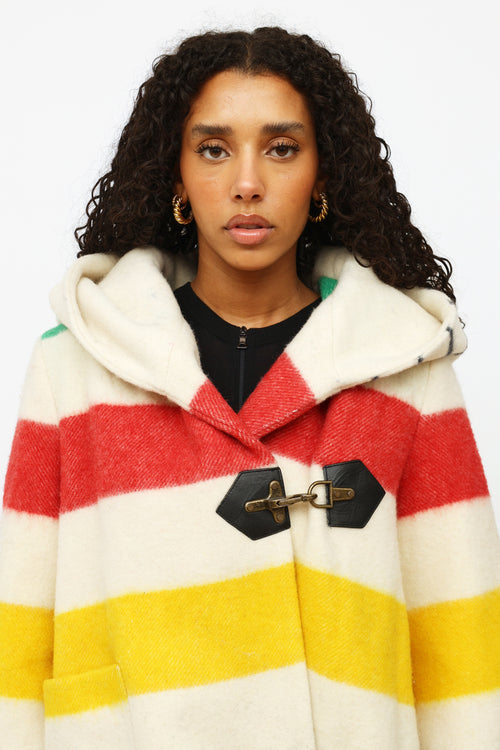 Smythe x Hudson's Bay Cream Multicoloured Wool Jacket