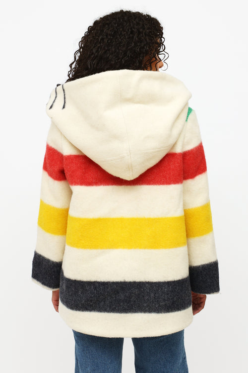 Smythe x Hudson's Bay Cream Multicoloured Wool Jacket