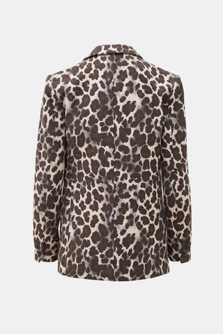 Smythe Jacquard Patterned Boyfriend Blazer