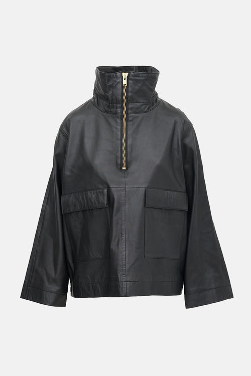 Smythe Leather Anorak Jacket