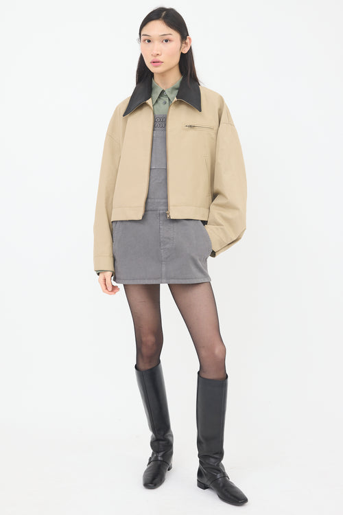 Smythe Leather Collar Block Jacket