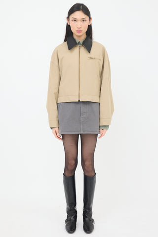 Smythe Leather Collar Block Jacket
