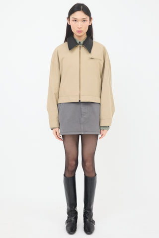 Smythe Leather Collar Block Jacket