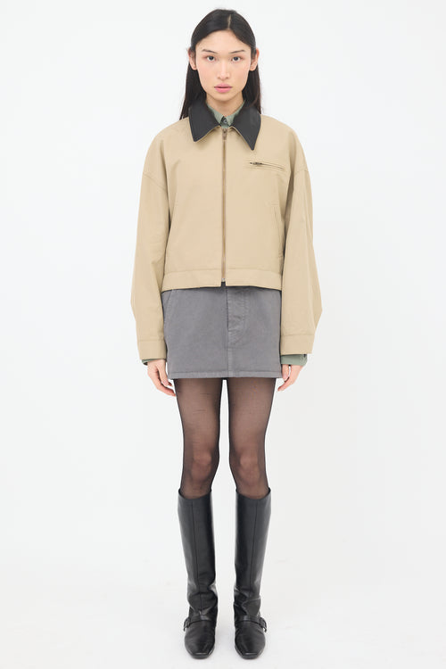 Smythe Leather Collar Block Jacket