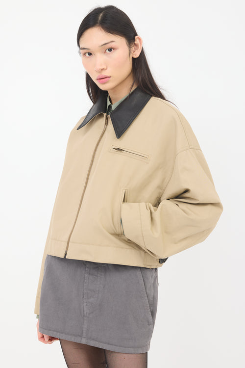 Smythe Leather Collar Block Jacket