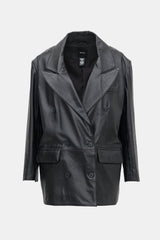 Smythe Leather Double Breasted Blazer