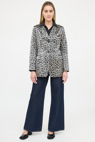 Smythe Patterned Satin Blazer