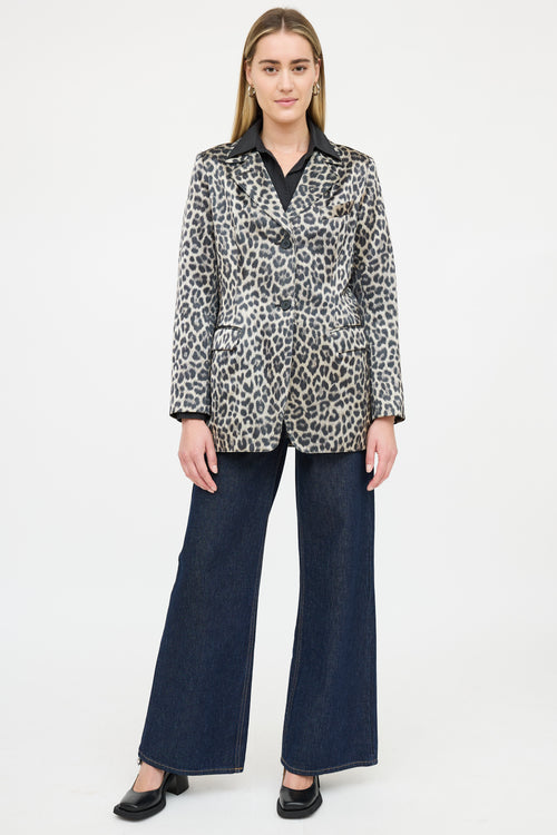 Smythe Patterned Satin Blazer