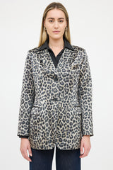 Smythe Patterned Satin Blazer