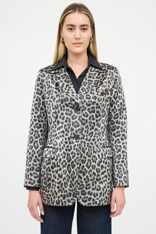 Smythe Patterned Satin Blazer