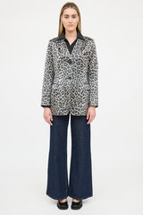 Smythe Patterned Satin Blazer
