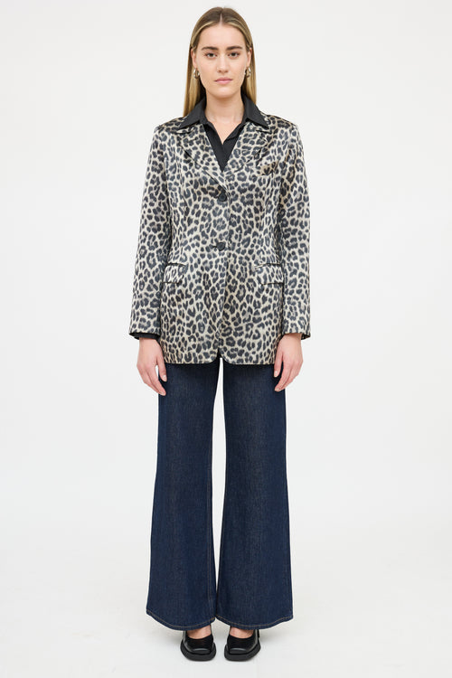 Smythe Patterned Satin Blazer