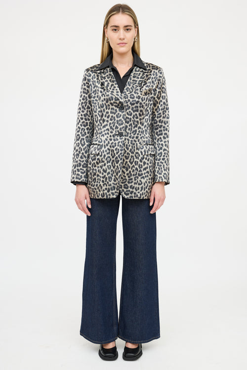 Smythe Patterned Satin Blazer