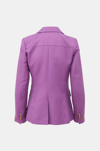 Smythe Linen Pintuck Blazer