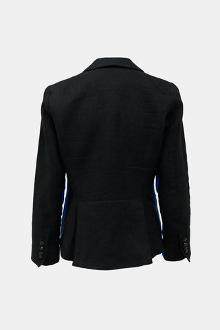 Smythe Linen Single Button Blazer