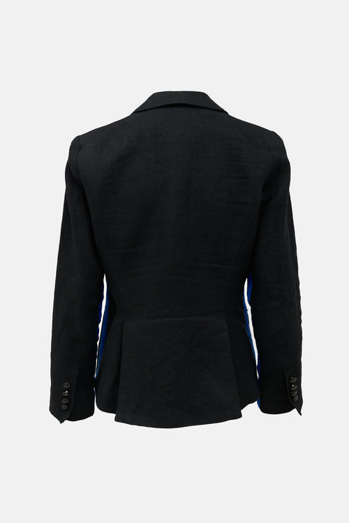 Smythe Linen Single Button Blazer
