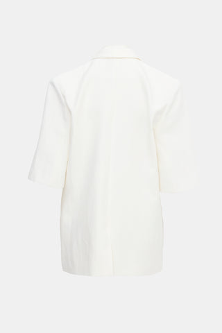 Smythe Linen Short Sleeve Blazer