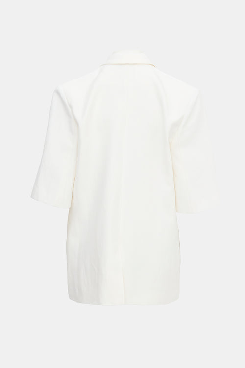 Smythe Linen Short Sleeve Blazer