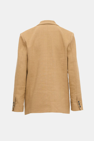 Smythe Linen Single Button Blazer