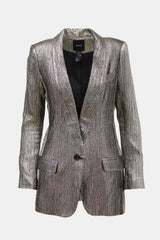 Smythe Metallic Long Shawl Blazer
