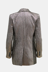 Smythe Metallic Long Shawl Blazer