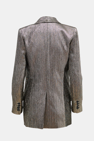 Smythe Metallic Long Shawl Blazer