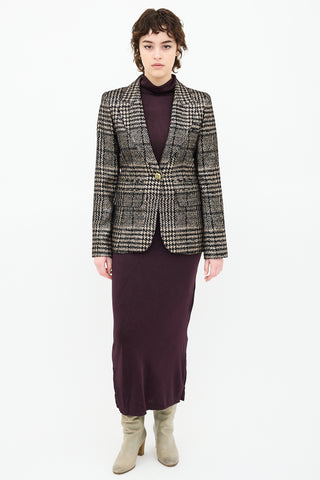 Smythe Glen Check Hutton Blazer