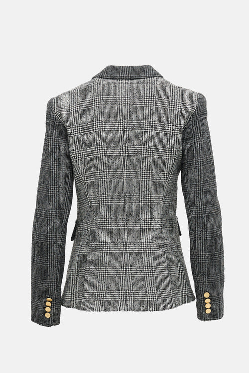 Smythe Mixed Plaid Blazer