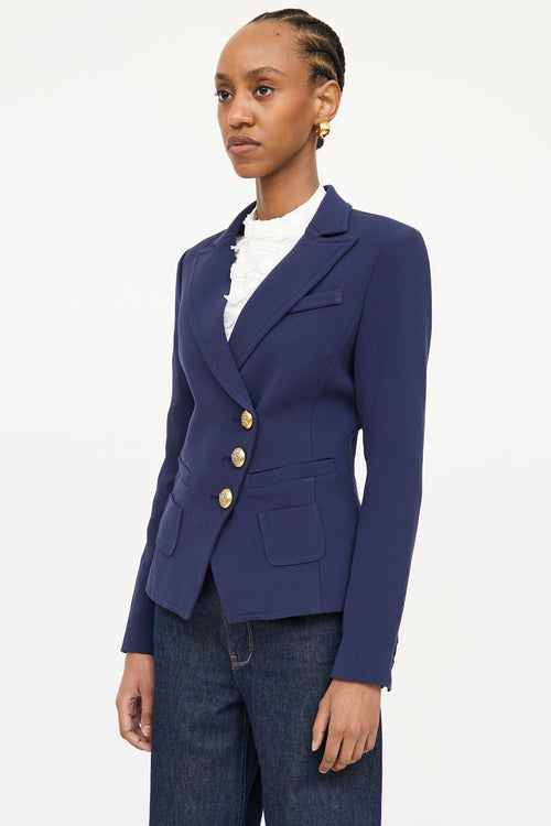 Smythe Asymmetrical Wrap Blazer