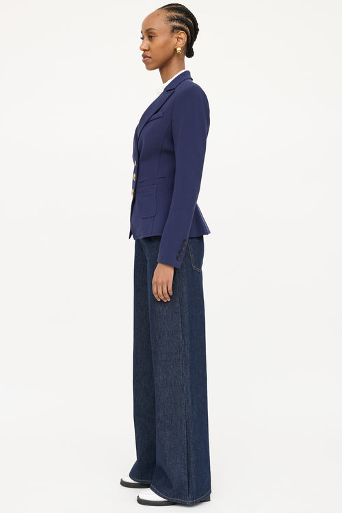 Smythe Asymmetrical Wrap Blazer