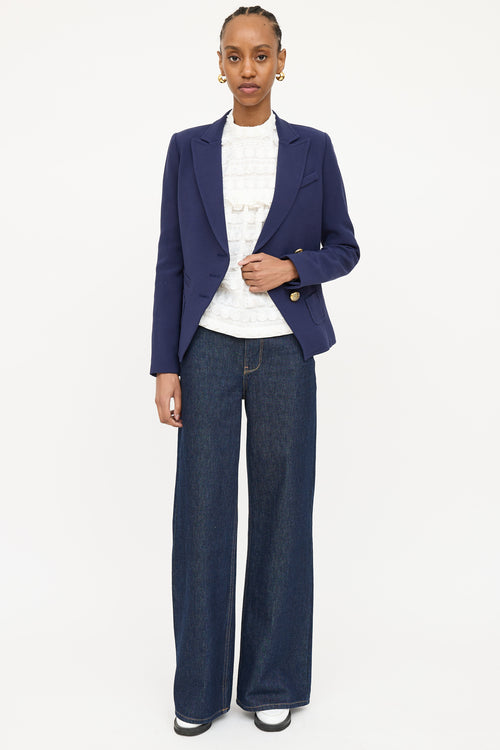 Smythe Asymmetrical Wrap Blazer