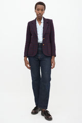 Smythe Grid Two Button Blazer