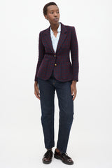 Smythe Grid Two Button Blazer