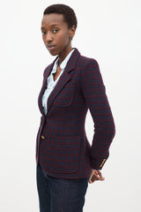 Smythe Grid Two Button Blazer