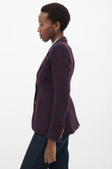 Smythe Grid Two Button Blazer